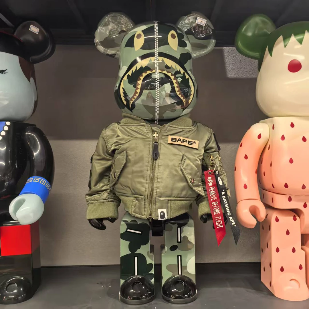 【山哥ST】bearbrick积木熊 bape空军熊王  1000% 无盒