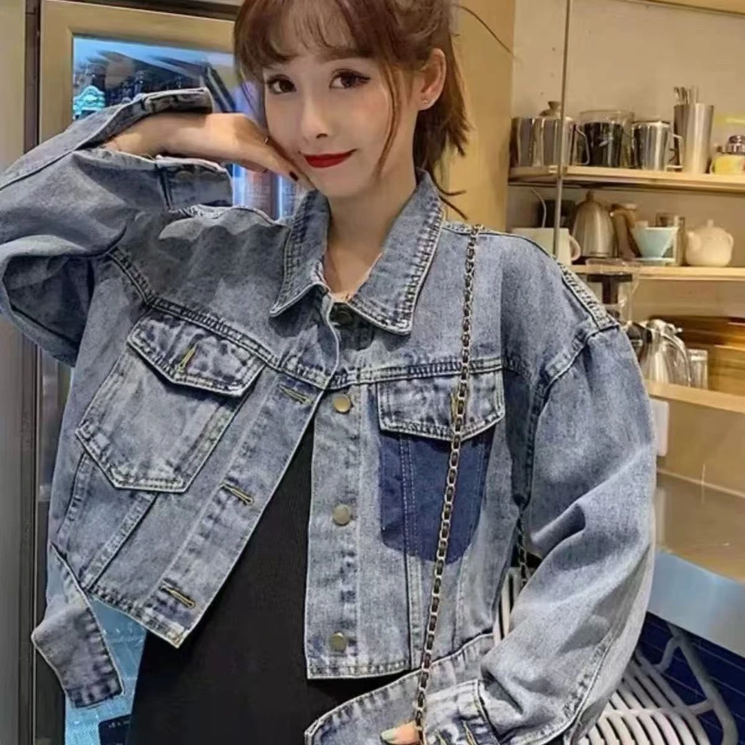 1-100根据主播报号拍时尚牛仔外套