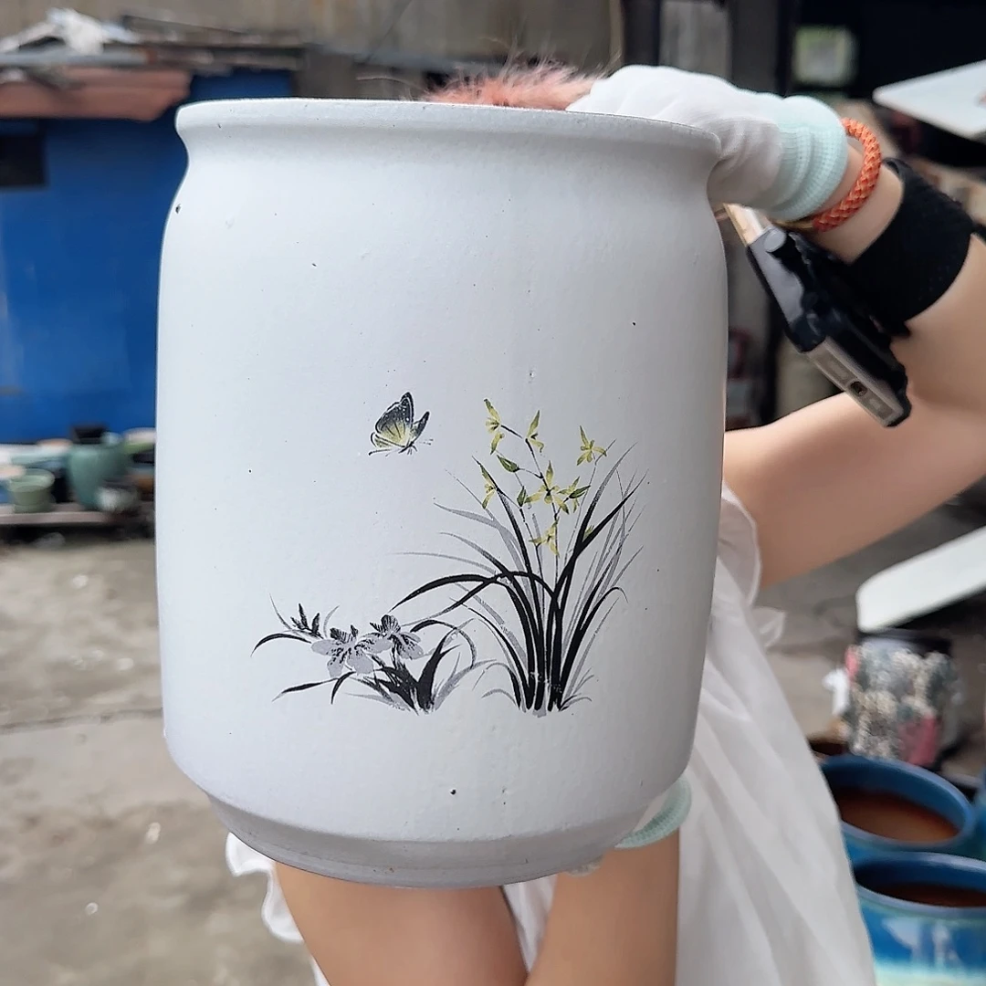 紫砂花盆王嫂花盆直播0801-152高28口20