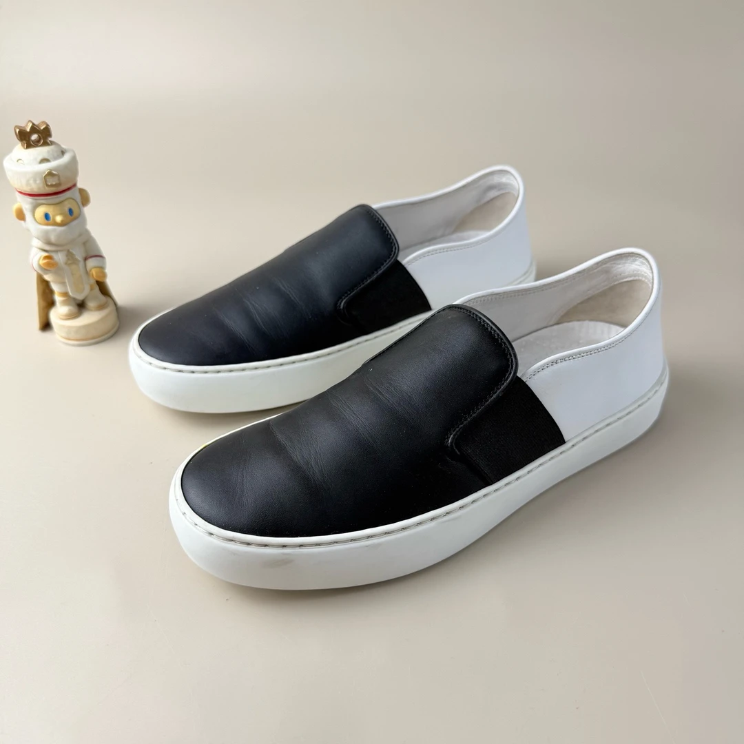 95新 Chanel/香奈儿 黑白双C徽标一脚蹬 36码 YLP3928
