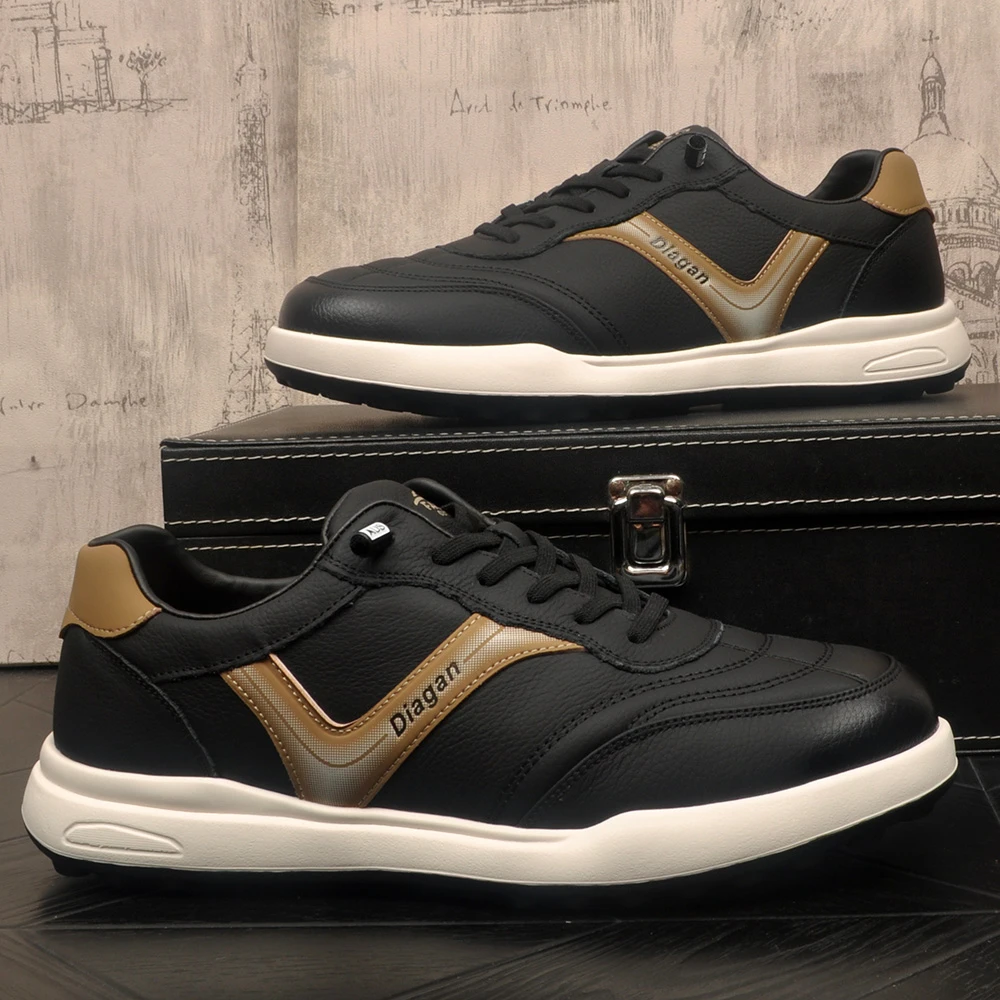 男士真皮休闲皮鞋潮流低帮加绒保暖牛皮透气百搭软底舒适运动棉鞋