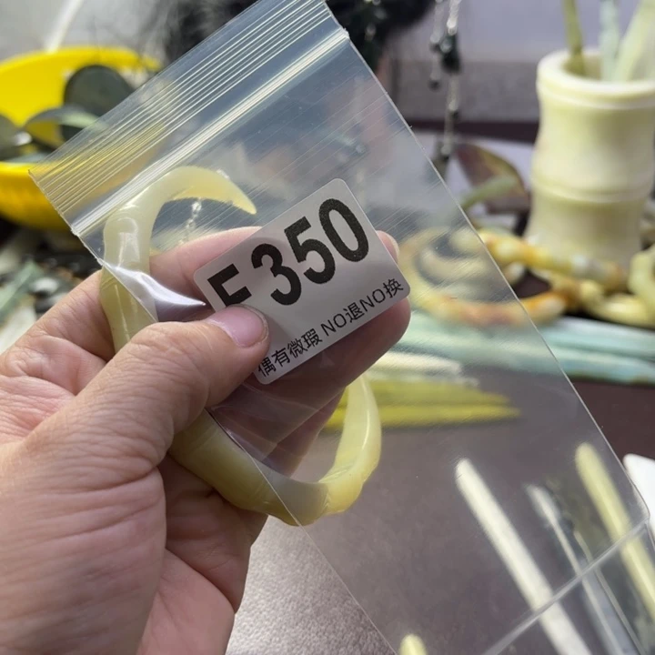 蛇纹石玉发饰合金英*