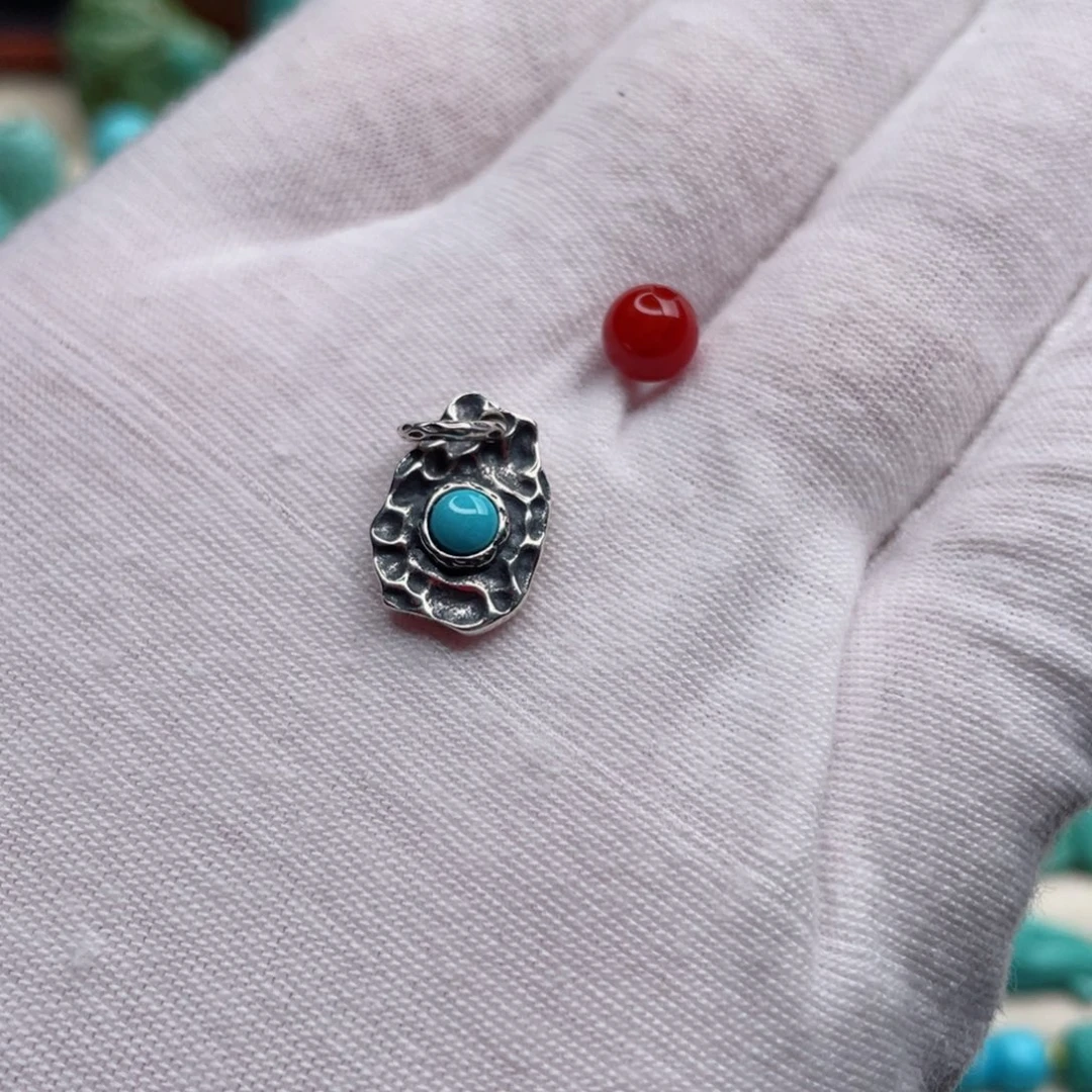 银S925镶嵌南红玛瑙珠宝奇石