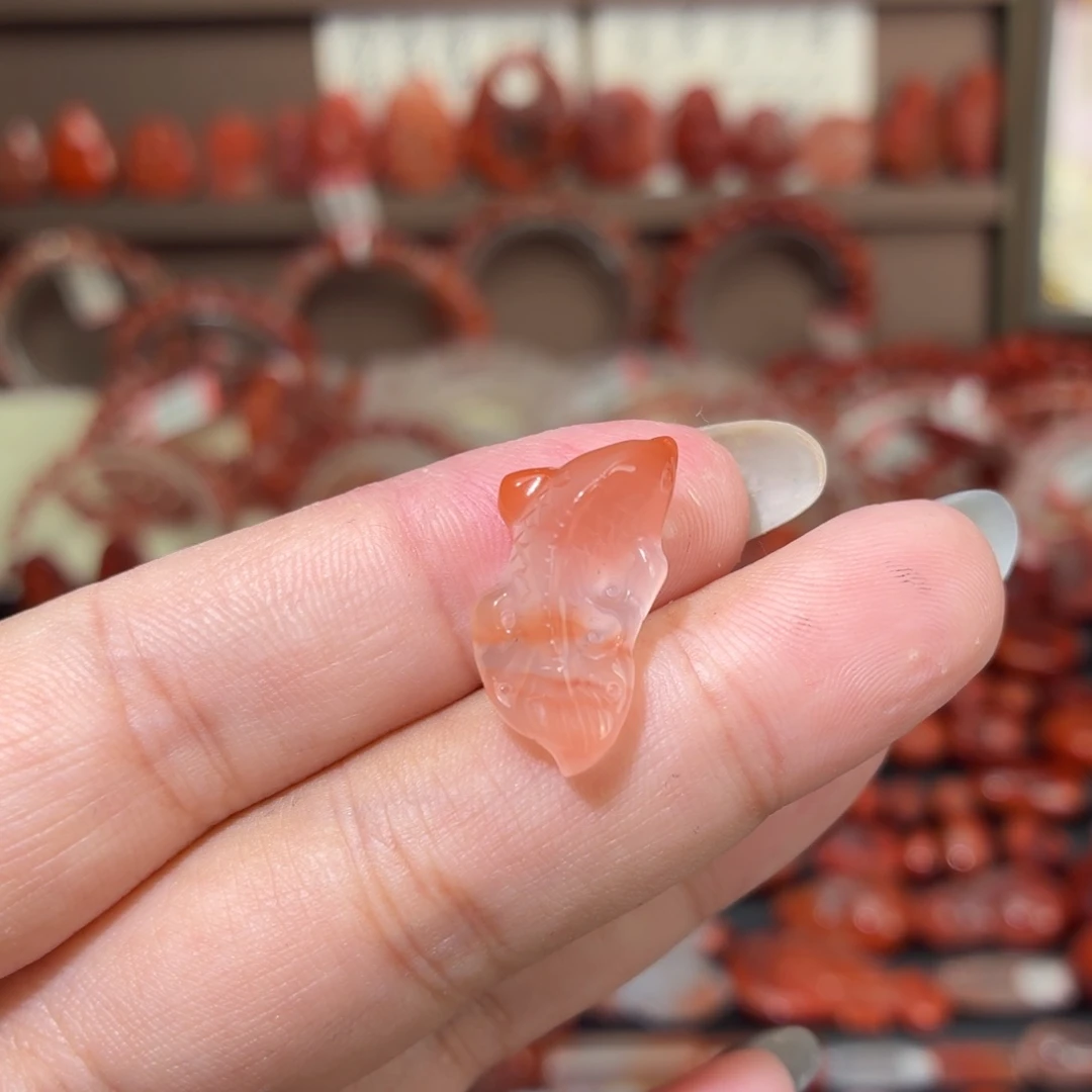 南红玛瑙未镶嵌颈饰锦鲤