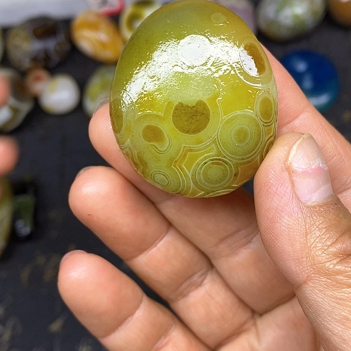 花眼玛瑙饰品奇石无孔