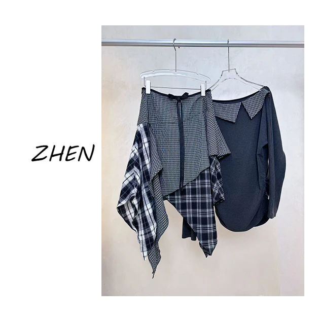 【ZHEN】25K01233 2025新款时尚气质显瘦小众设计师款时尚套装女