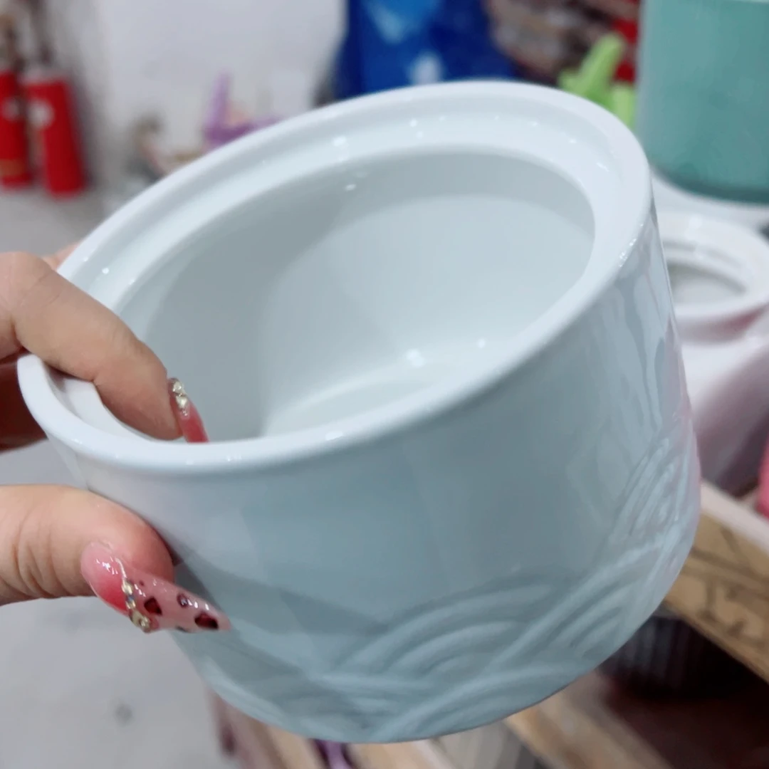 有孔，陶瓷花盆满10米包邮发货