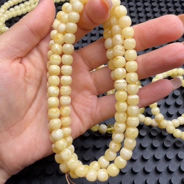 蜜蜡未镶嵌手链7.0 108