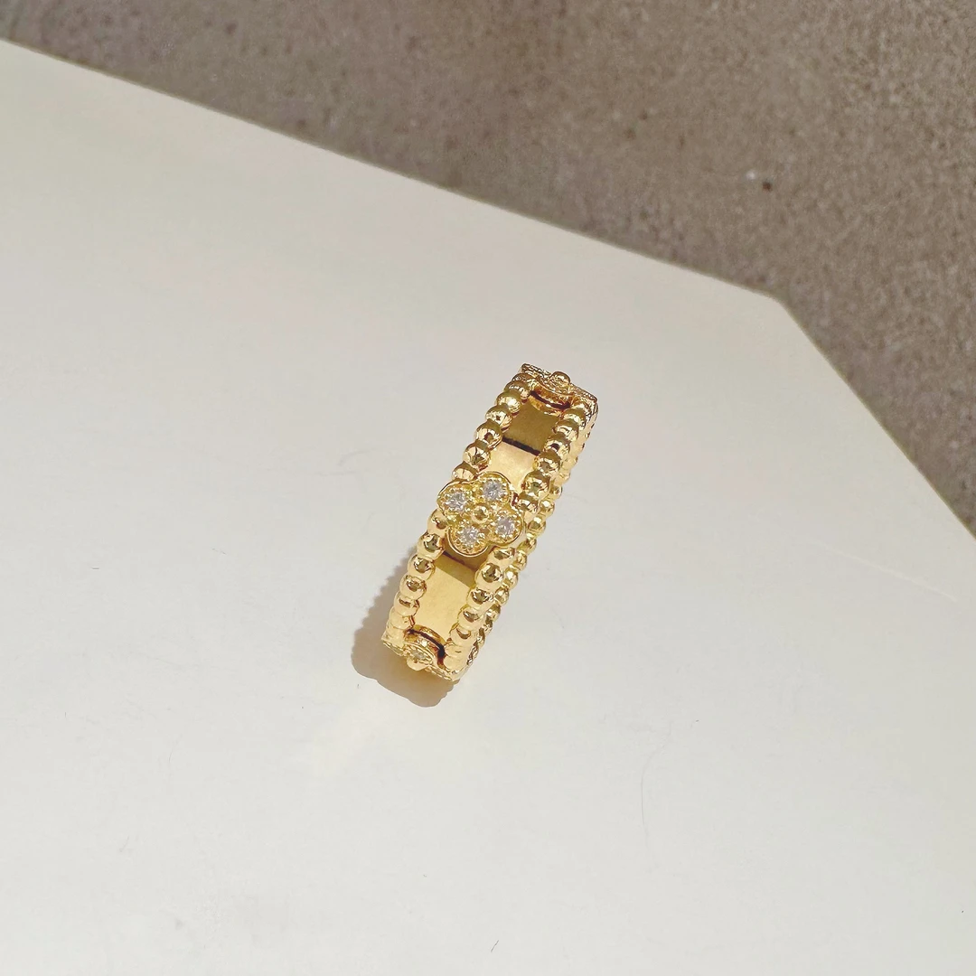 18K金 万花筒戒指 浅金色设计感轻奢风高级大气 百搭精致时尚戒指