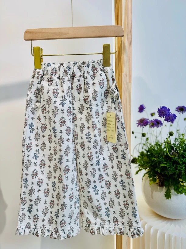 【千千枝雾】B139儿童女宝休闲碎花裤夏款洋气韩版夏季薄款宝宝