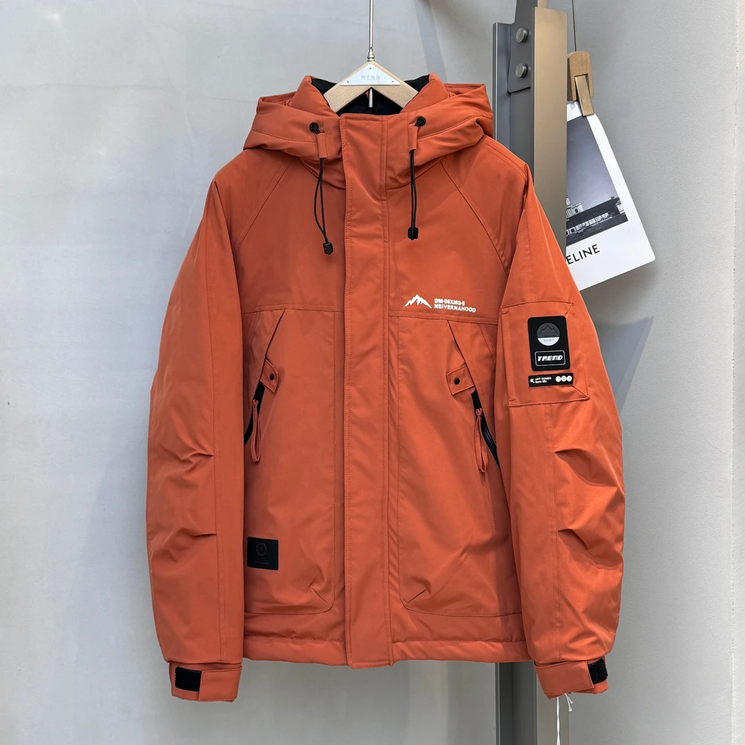 【御寒.玉龙雪山】冬季保暖情侣御寒砖块连帽防寒服外套Z-103