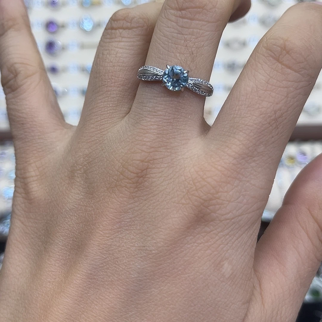 银S925镶嵌戒指紫晶