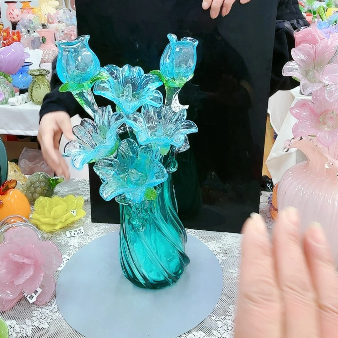 福利不退不换琉璃花瓶艺术品