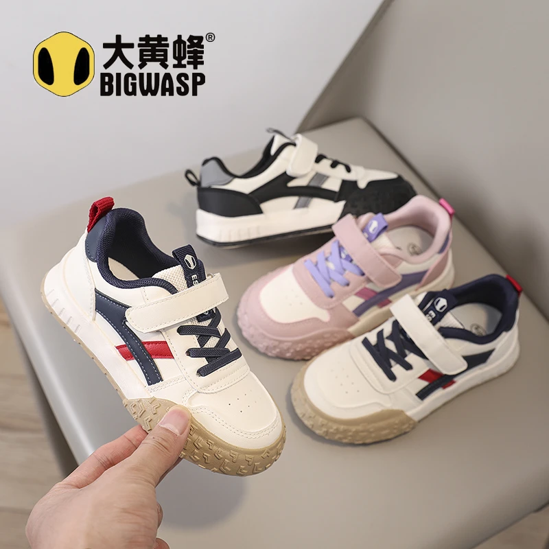 大黄蜂儿童休闲板鞋2025秋季新款男童百搭运动鞋女童校园跑步鞋潮