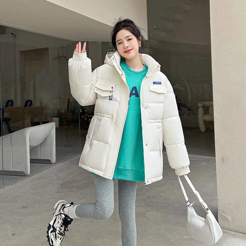 服女2024年冬季新款网红洋气女装韩版短款女士大码棉衣潮