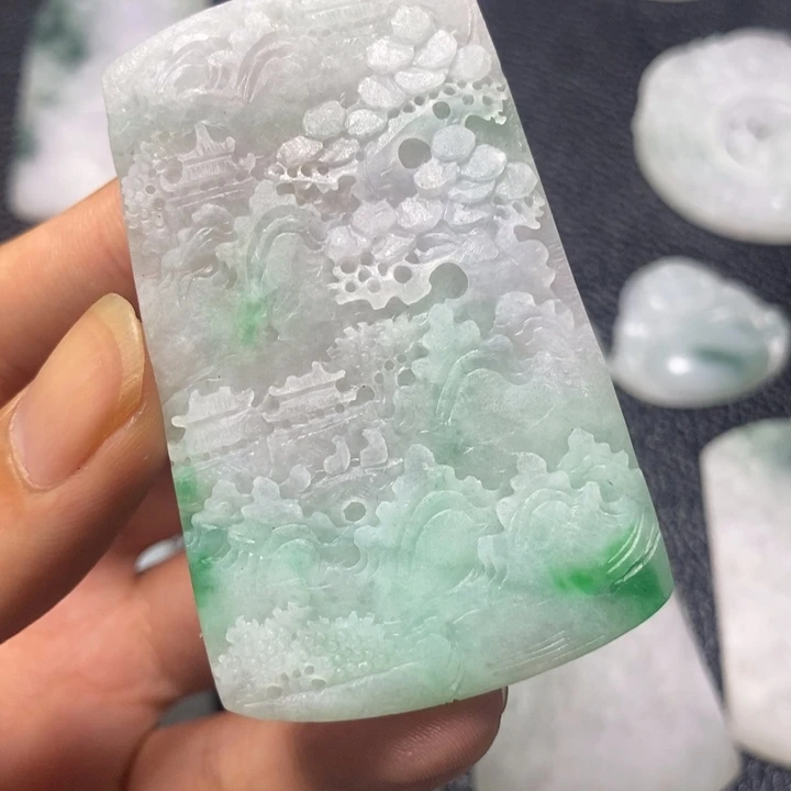 定制翡翠未镶嵌天然翡翠A货