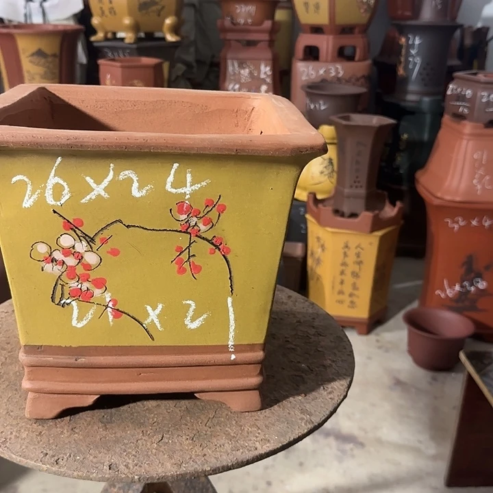 紫砂花盆瑕疵瑕疵