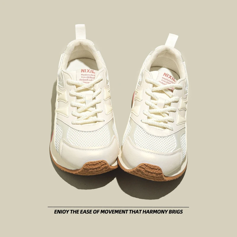 『明星同款』西瑞女鞋秋冬季透气轻便厚底德训鞋新款百搭潮流运动鞋