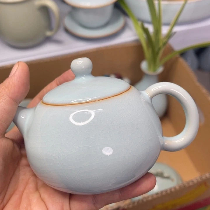 梓***.汝州原矿原釉微瑕壶