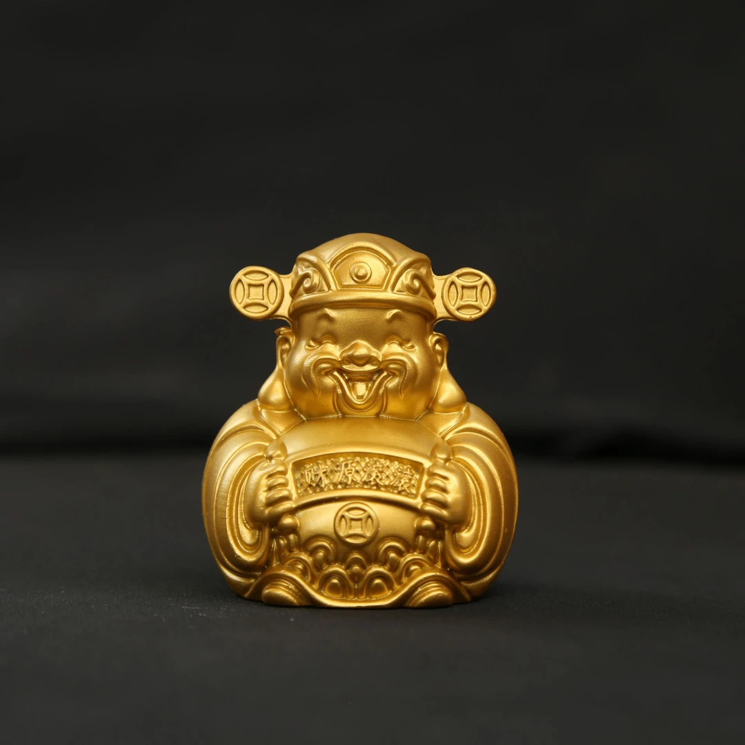 【师傅推荐】财源广进财神爷摆件工艺品客厅玄关家居实心小财神摆件