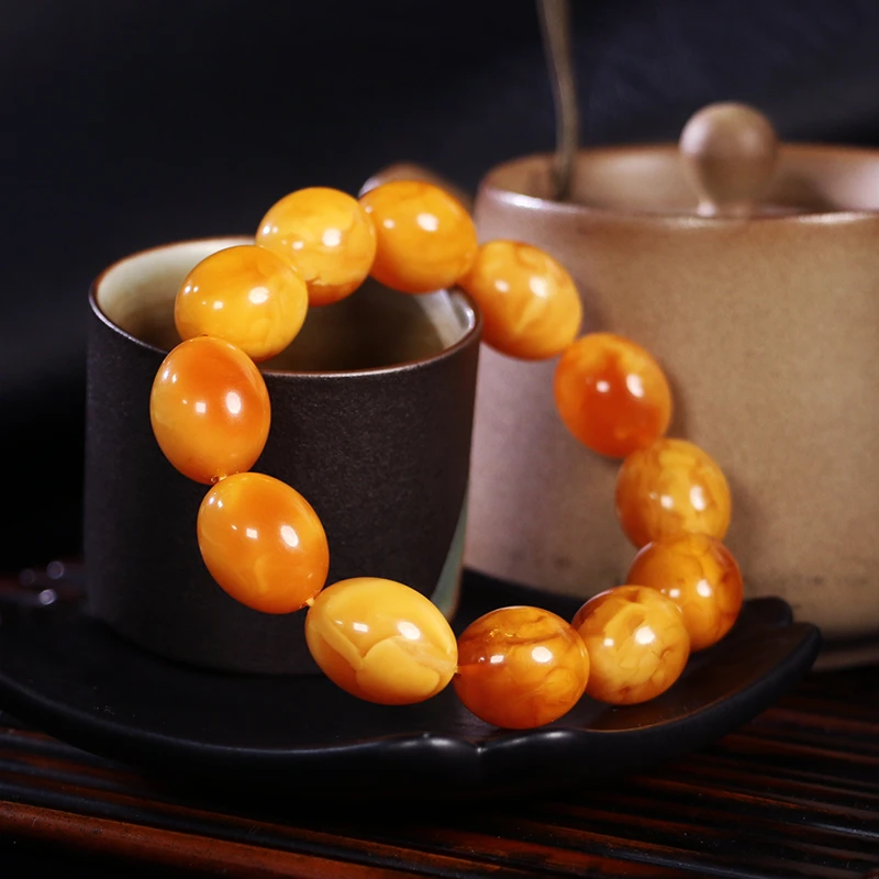 老蜡枣珠手链-多样性发其一