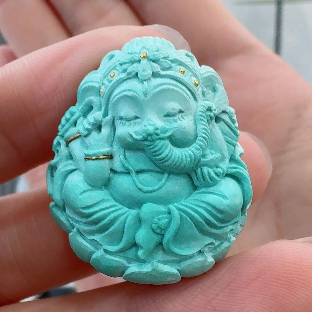 未镶嵌绿松石珠宝奇石