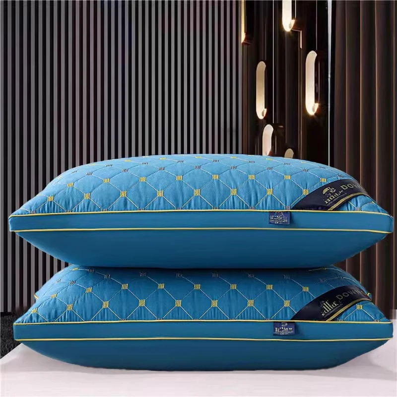 希尔顿枕头高回弹助睡眠枕芯家用真空护颈椎单人学生枕头芯成人