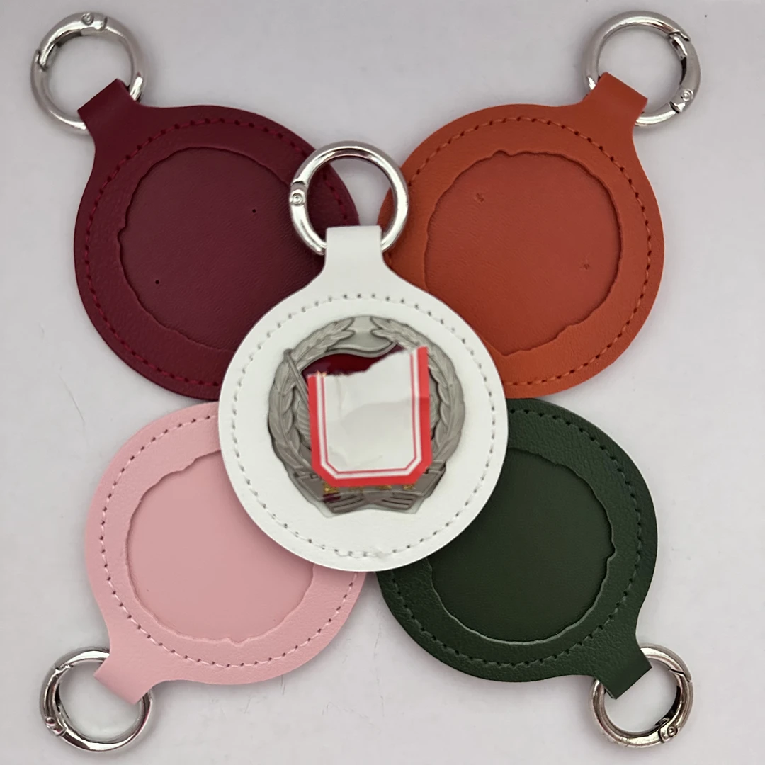 专属服义章姓名牌保护套挂件纪念外壳pu皮外出钥匙扣情怀送朋友