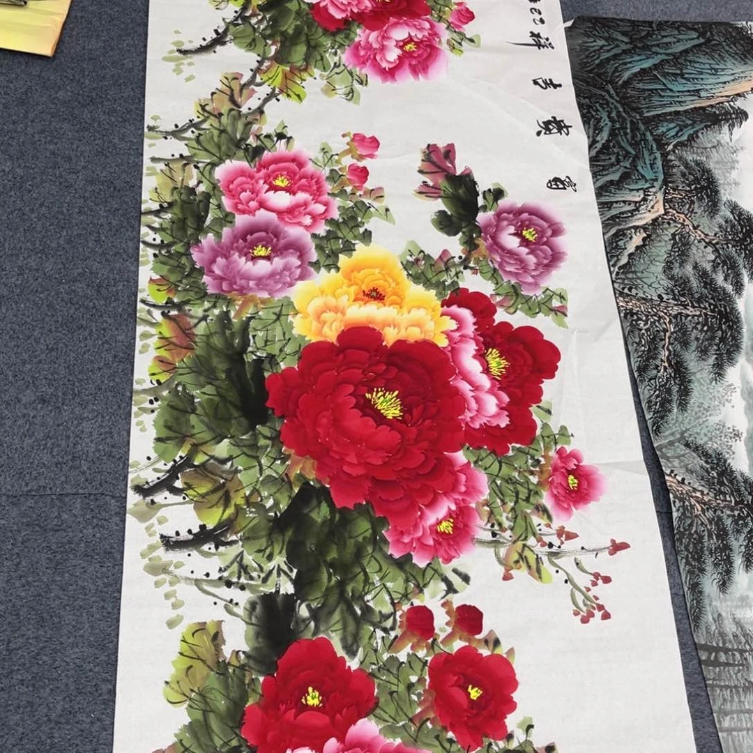 国画宣纸手绘，手工作品