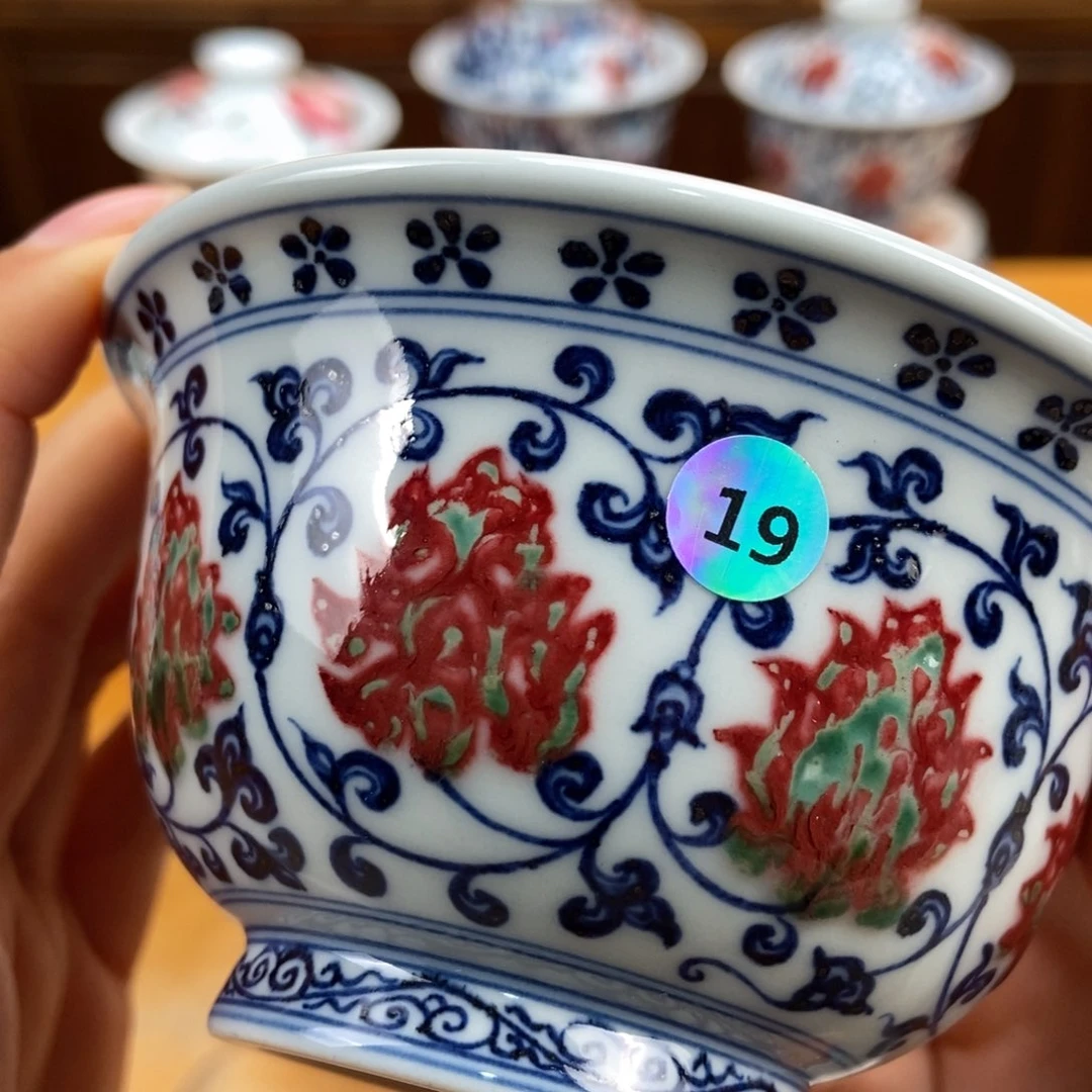 手绘现代茶具非古董