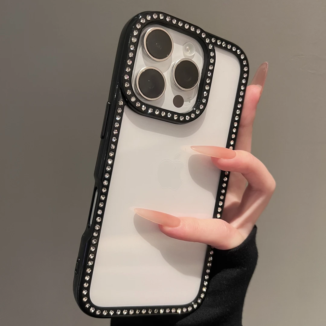 重工高颜值镶钻适用iPhone17手机壳16苹果15promax高级14女131211
