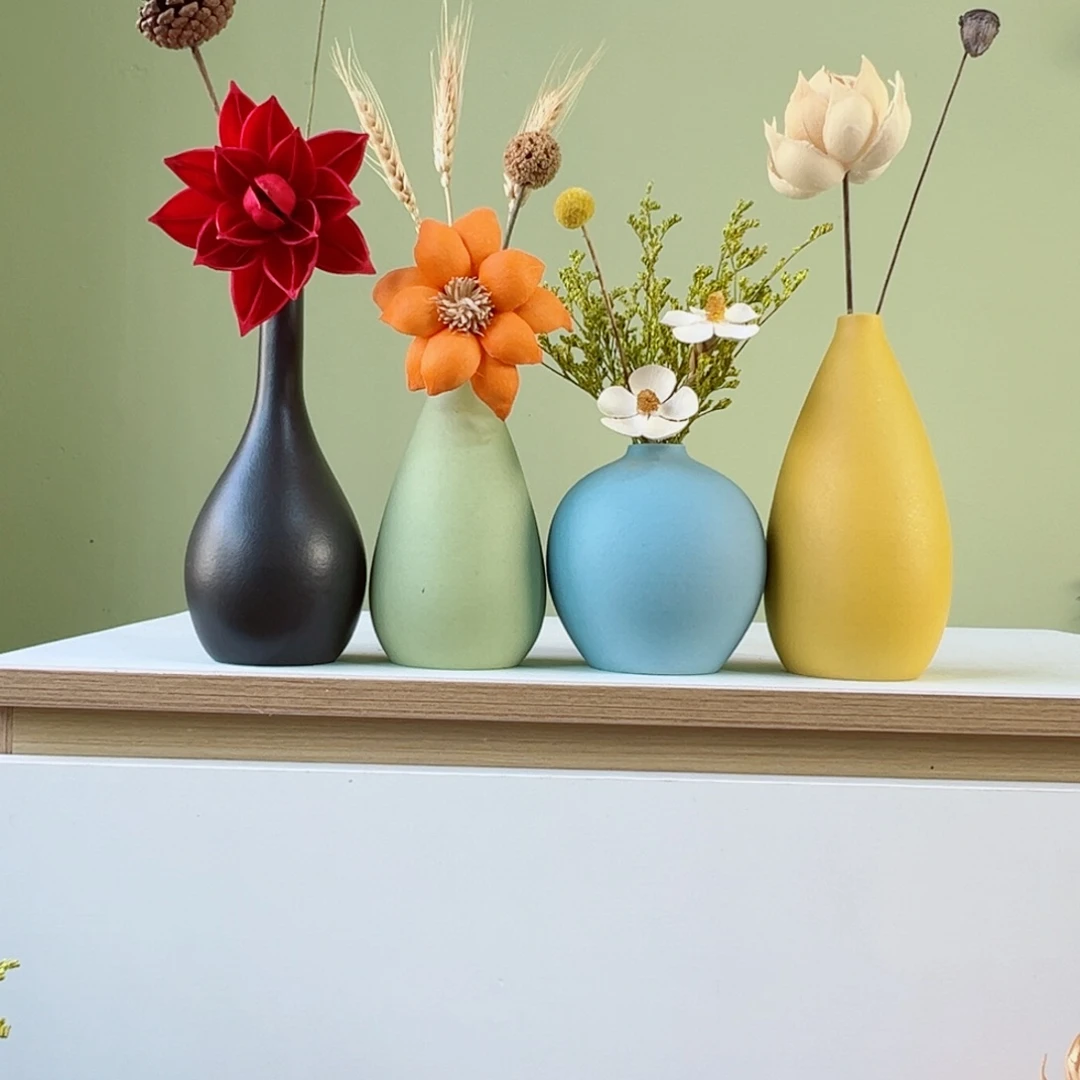 摆件花瓶带花高度20-30厘米左右