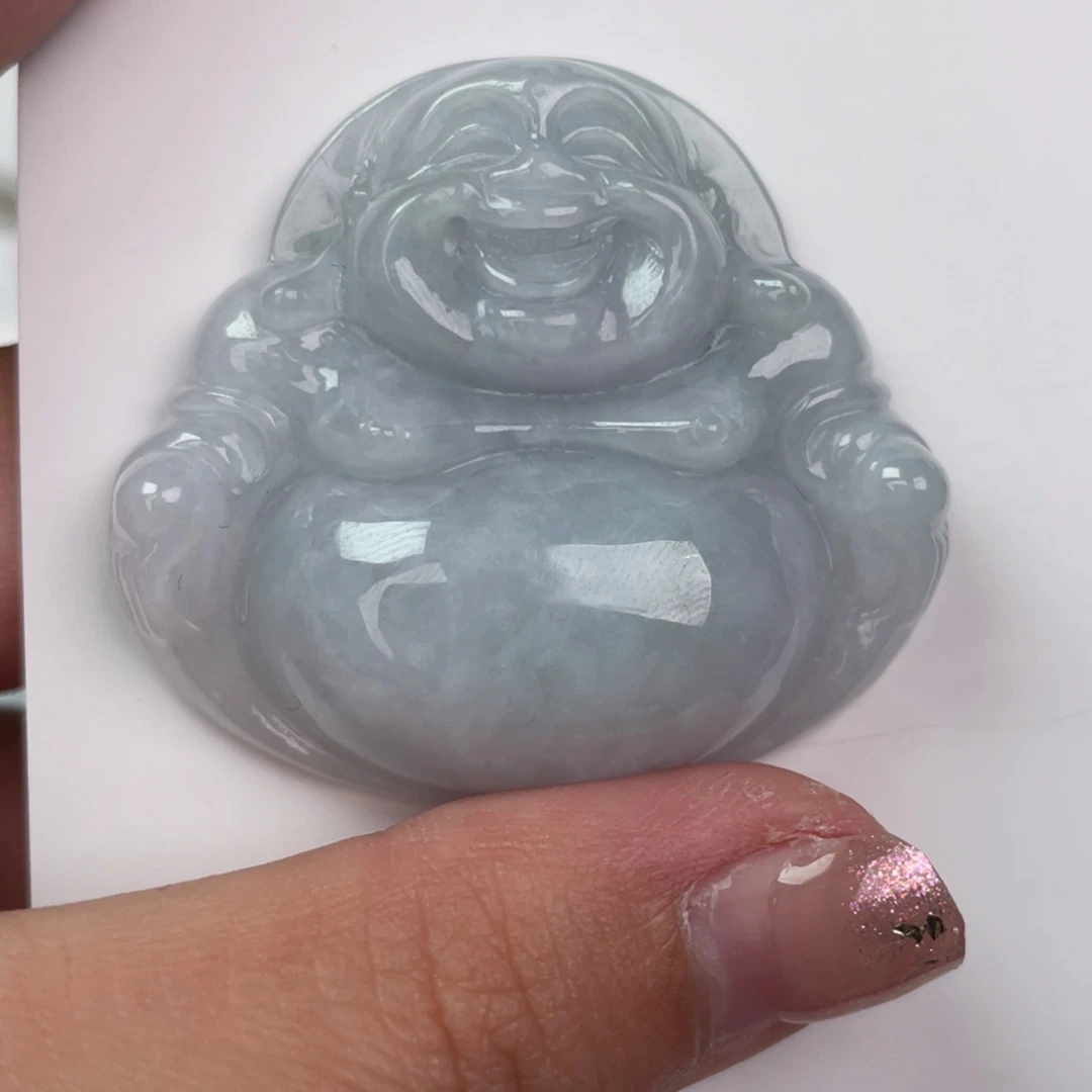 翡翠未镶嵌颈饰佛公