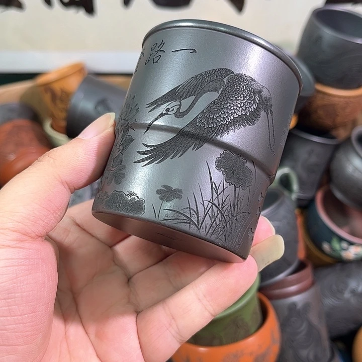 茶杯紫砂全手工紫砂主人杯