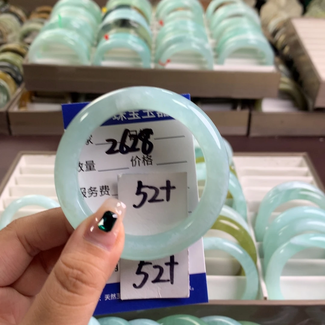 蛇纹石玉未镶嵌手镯2628