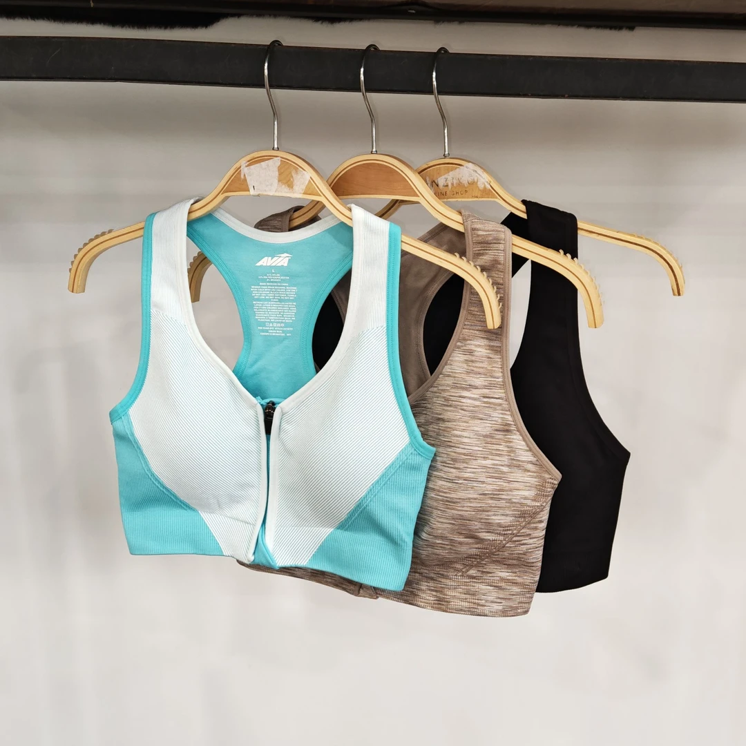 前拉链美背健身服上衣瑜伽背心