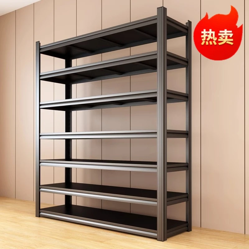 家用多层置物架落地阳台架子收纳架仓库角钢货架货物架超市储物架