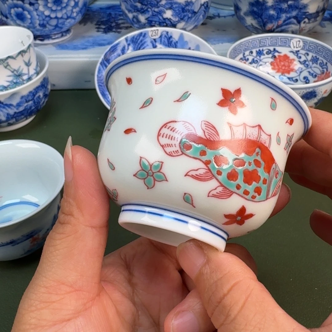 景德镇春纯手绘茶具圆圆246