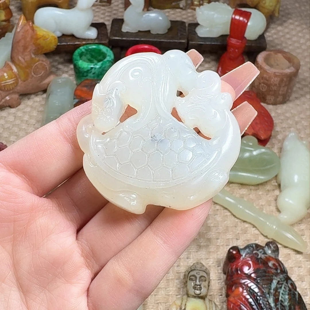 白玉菩提吊坠挂件