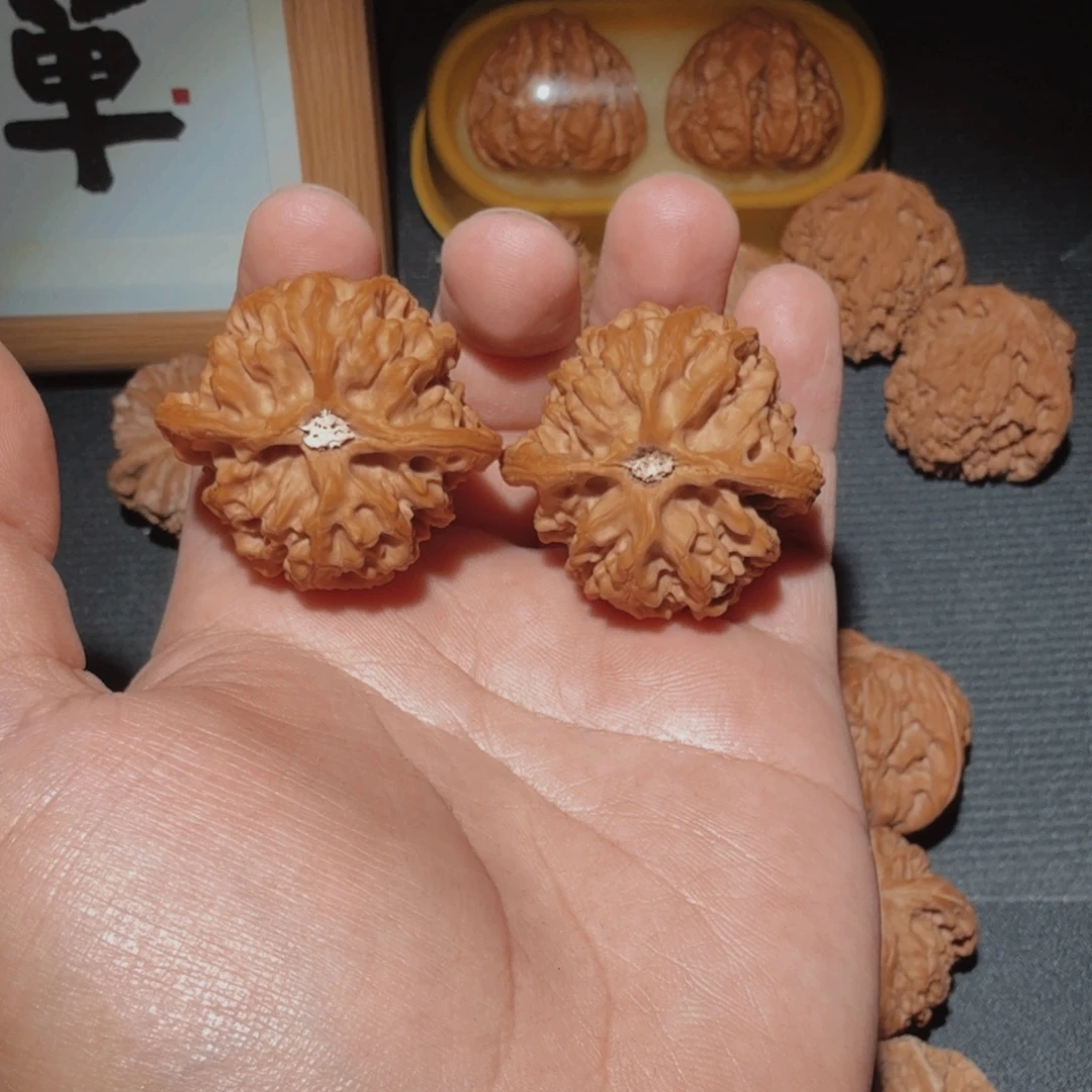 文玩核桃把件38苹果