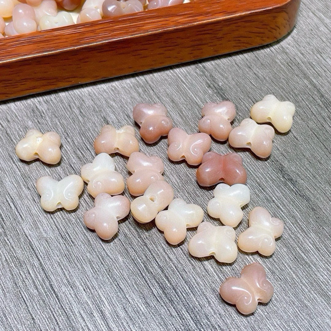 菩提根粉色蝴蝶结到货了 cf    9元  4个