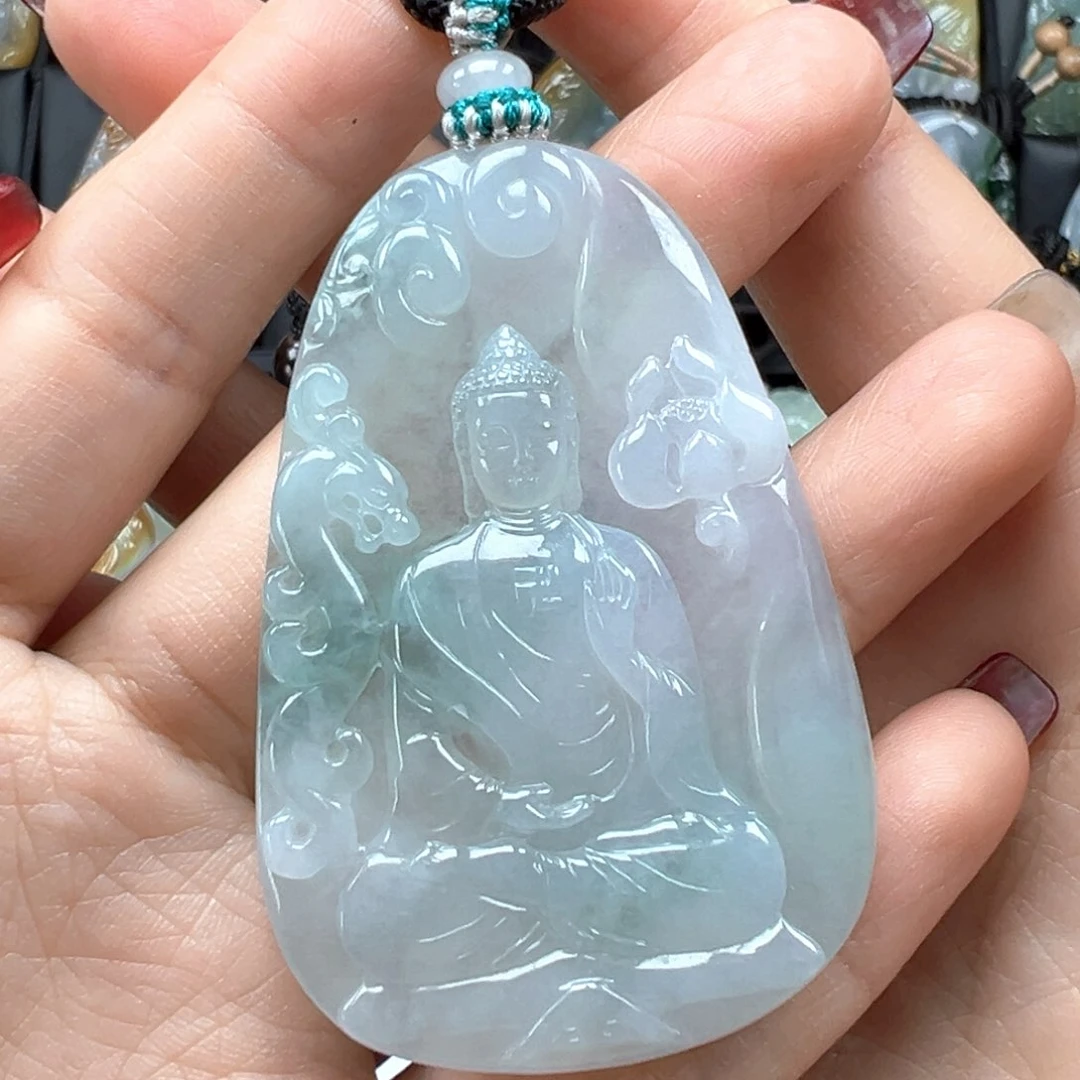 翡翠颈饰未镶嵌阿弥