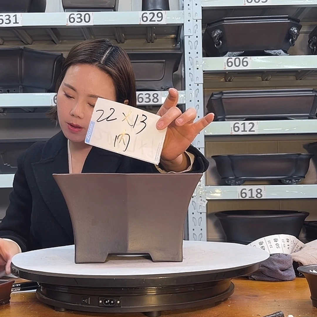 紫砂花盆宜兴紫砂33号