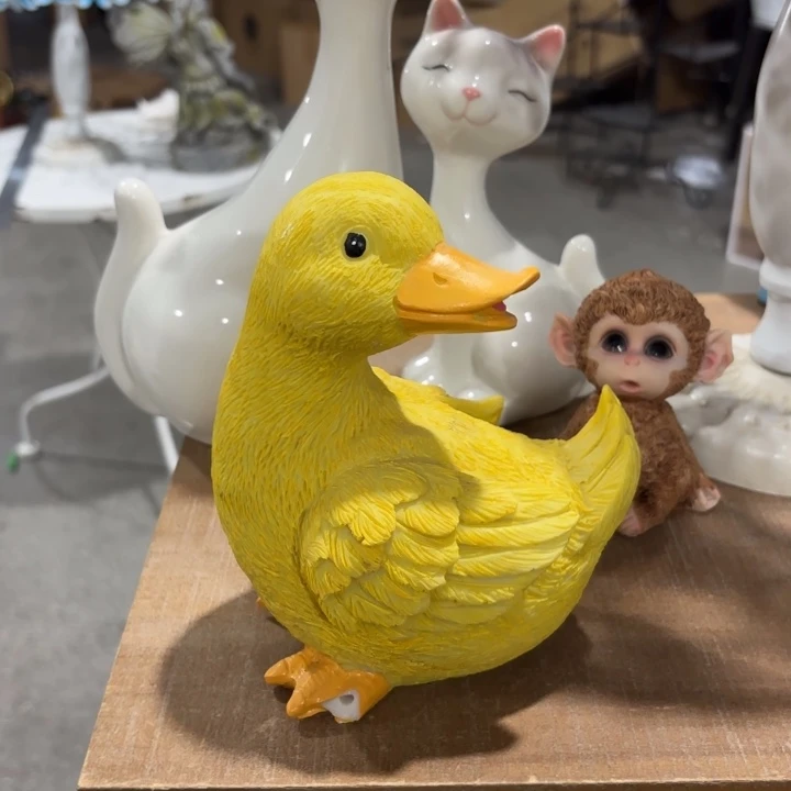 树脂小黄鸭一件包邮