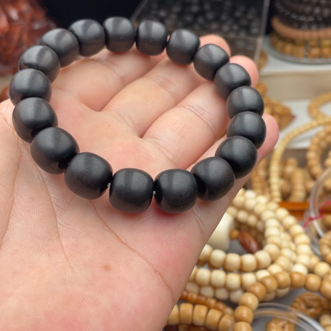 菩提根/象牙果吊坠天然海南乌木手串无科技