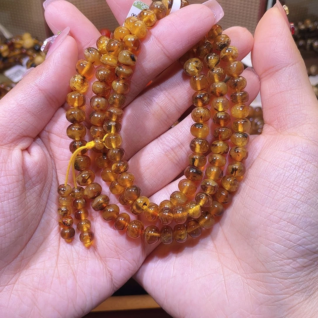 琥珀未镶嵌裸石抚顺琥珀7+蜜蜡