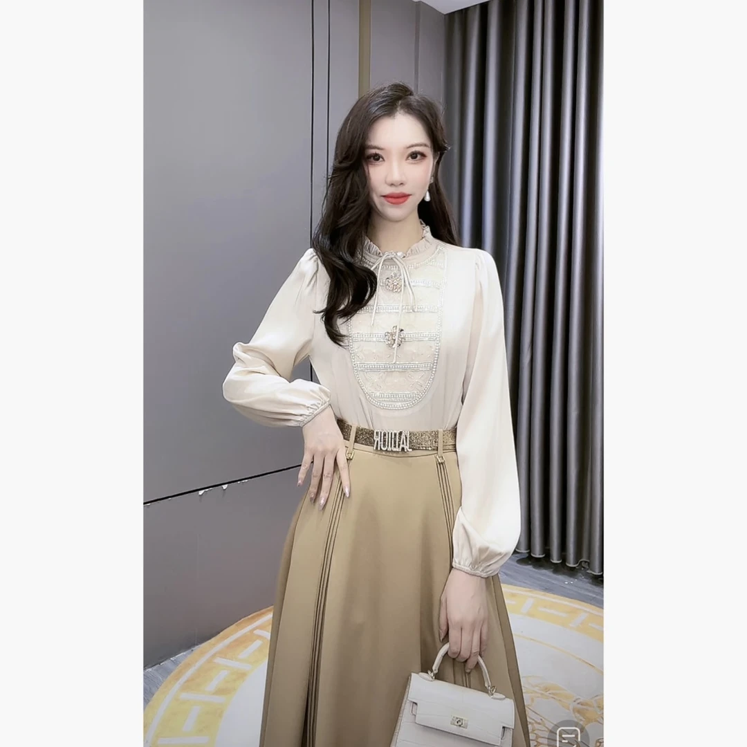 芙娜妮新款休闲洋气衣服女一整套穿搭气质显瘦女装套装F2330186