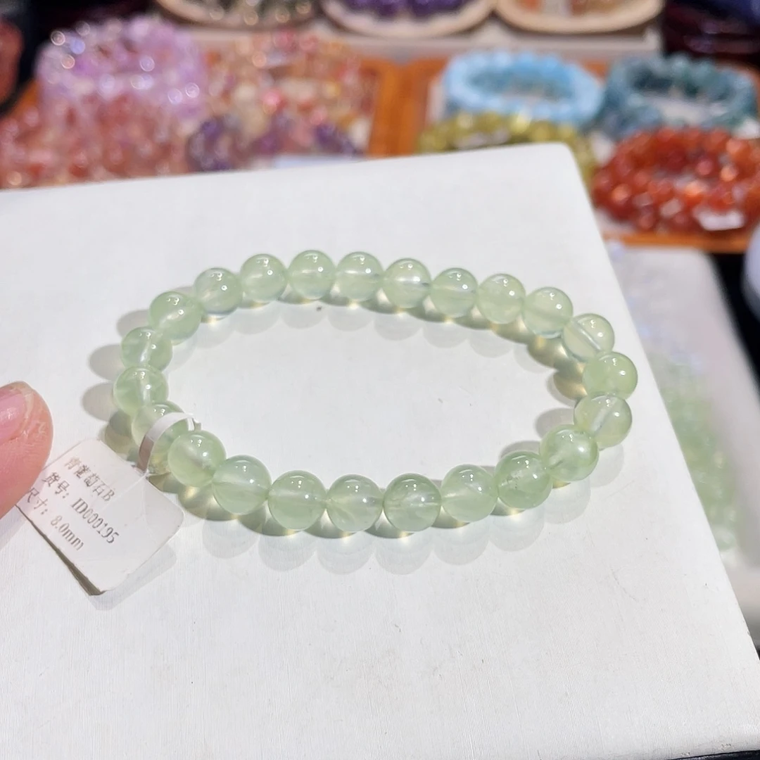 葡萄石未镶嵌手绳青葡萄8mm