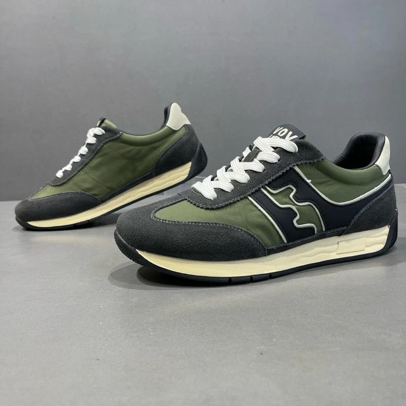 男鞋春款平底男士休闲阿甘鞋欧洲站男鞋真皮轻便运动潮鞋男款鞋