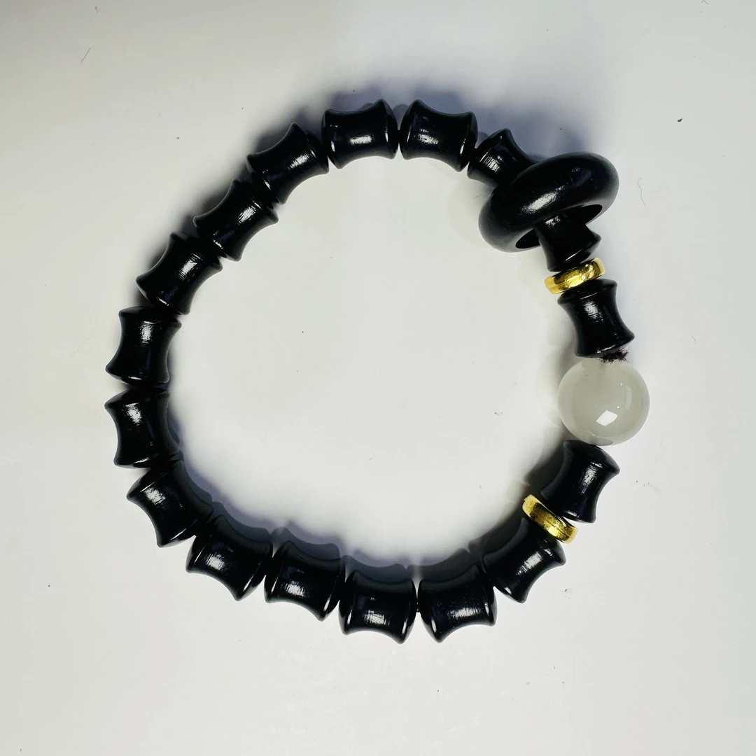 铁合金木质手链 T007 紫檀竹节手串